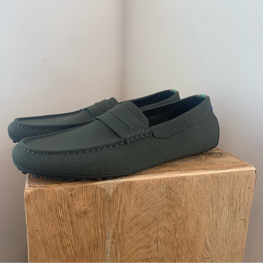Rothy’s size 13 M Green Driver Shoes Brand New never worn